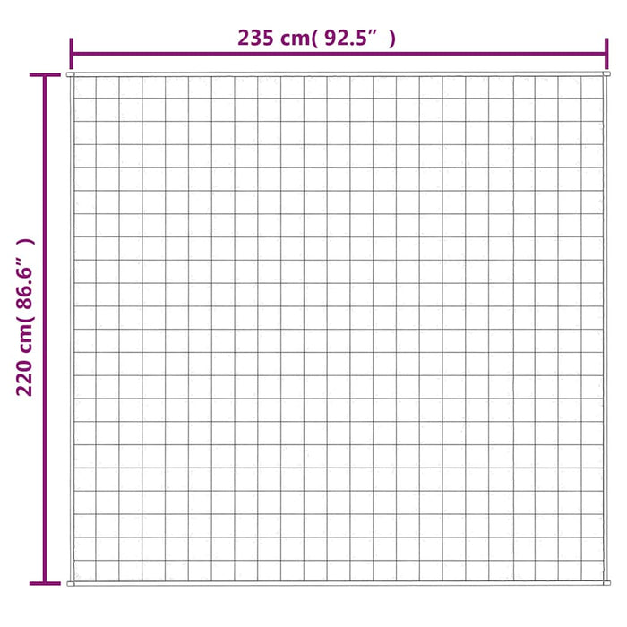Pătură cu greutăți, gri, 200x235 cm, 15 kg, material textil - WALTI WALTI