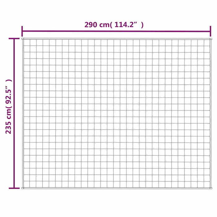 Pătură cu greutăți, gri, 235x290 cm, 15 kg, material textil - WALTI WALTI