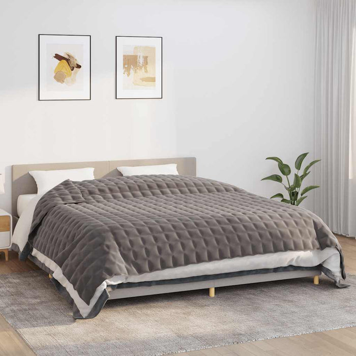 Pătură cu greutăți, gri, 235x290 cm, 15 kg, material textil - WALTI WALTI