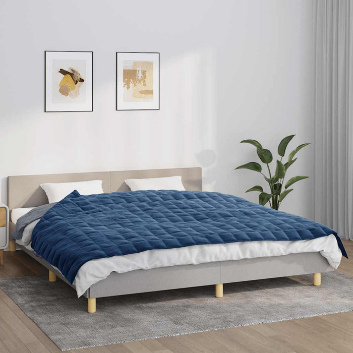 Pătură cu greutăți, albastru, 155x220 cm, 7 kg, material textil - WALTI WALTI