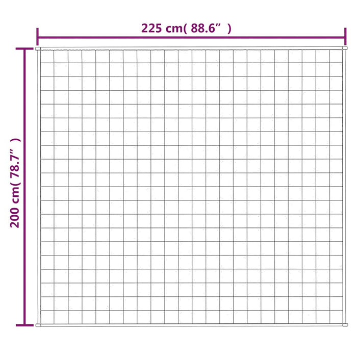 Pătură cu greutăți, albastru, 200x225 cm, 9 kg, material textil - WALTI WALTI