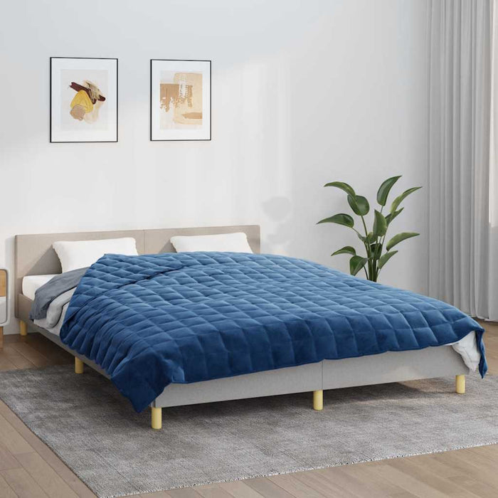 Pătură cu greutăți, albastru, 200x225 cm, 9 kg, material textil - WALTI WALTI