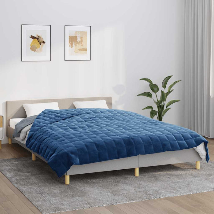 Pătură cu greutăți, albastru, 220x235 cm, 11 kg, textil - WALTI WALTI