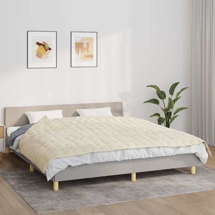 Pătură cu greutăți, crem deschis, 155x220 cm, 7 kg, textil - WALTI WALTI