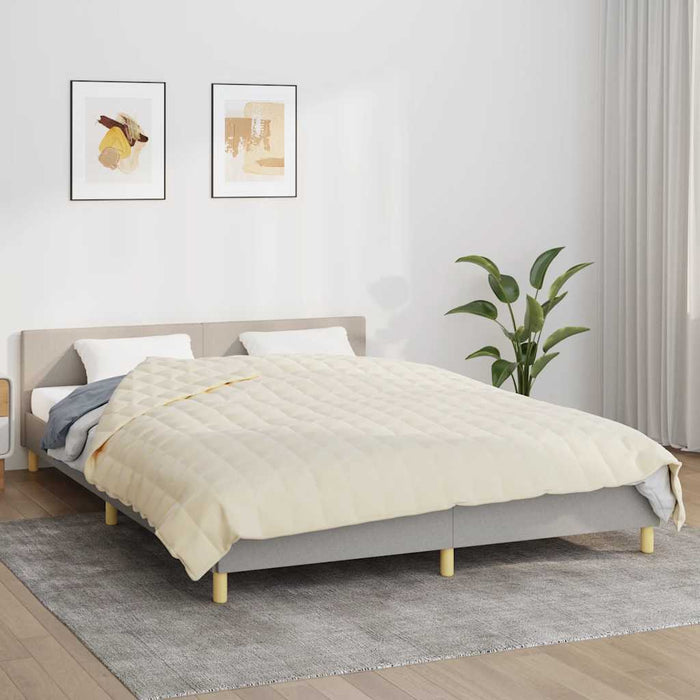 Pătură cu greutăți, crem deschis, 200x225 cm, 13 kg, textil - WALTI WALTI