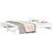 Pat de zi extensibil, alb, 2x(100x200) cm, lemn masiv de pin - WALTI WALTI