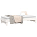 Pat de zi extensibil, alb, 2x(100x200) cm, lemn masiv de pin - WALTI WALTI