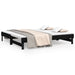 Pat de zi extensibil, negru, 2x(90x190) cm, lemn masiv de pin - WALTI WALTI