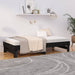 Pat de zi extensibil, negru, 2x(90x190) cm, lemn masiv de pin - WALTI WALTI