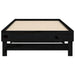 Pat de zi extensibil, negru, 2x(90x190) cm, lemn masiv de pin - WALTI WALTI
