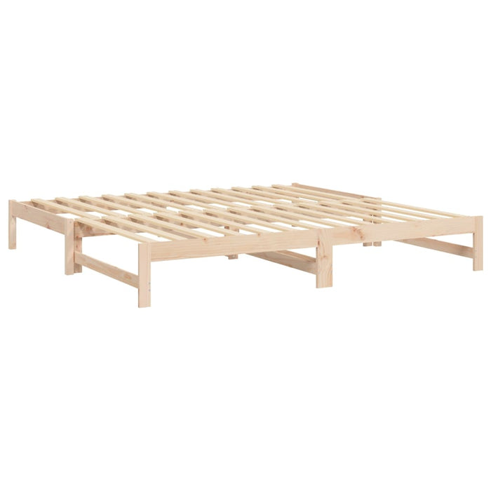 Pat de zi extensibil, 2x(80x200) cm, lemn masiv de pin - WALTI WALTI