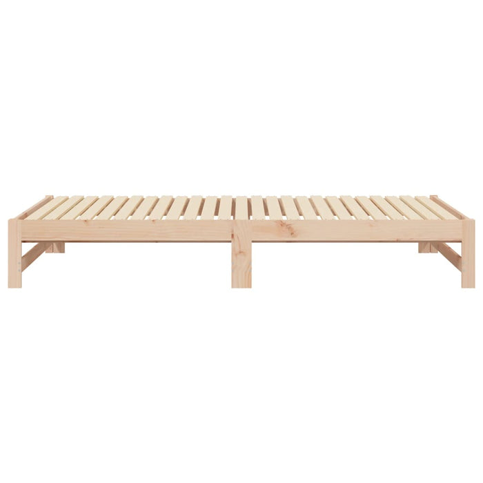 Pat de zi extensibil, 2x(80x200) cm, lemn masiv de pin - WALTI WALTI