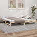 Pat de zi extensibil, 2x(80x200) cm, lemn masiv de pin - WALTI WALTI