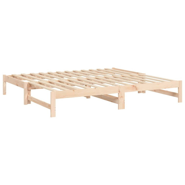 Pat de zi extensibil, 2x(75x190) cm, lemn masiv de pin WALTI