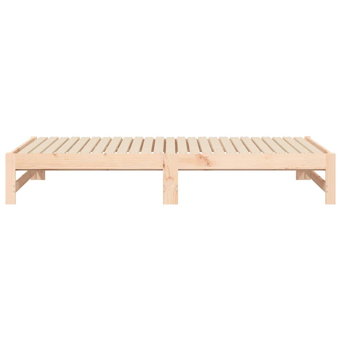 Pat de zi extensibil, 2x(75x190) cm, lemn masiv de pin WALTI