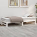 Pat de zi extensibil, alb, 2x(75x190) cm, lemn masiv de pin - WALTI WALTI
