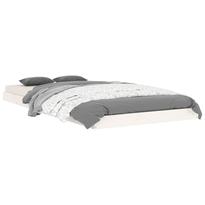 Cadru de pat, alb, 90x190 cm, single, lemn masiv de pin - WALTI WALTI