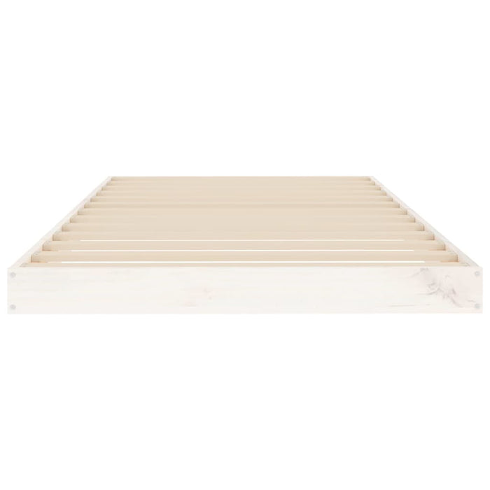 Cadru de pat, alb, 90x190 cm, single, lemn masiv de pin - WALTI WALTI