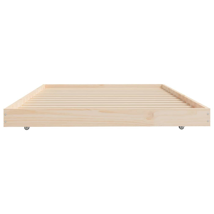 Cadru pat fără saltea, 100x200 cm, lemn masiv pin - WALTI WALTI