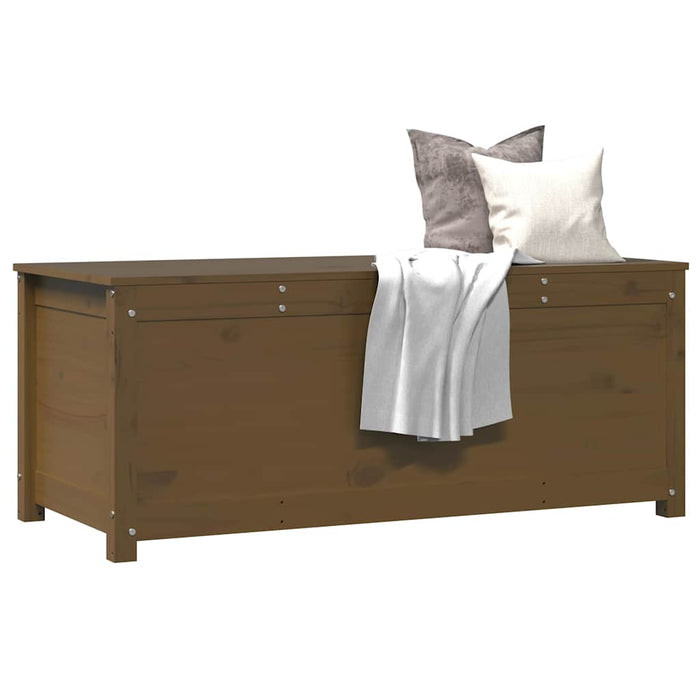 Cutie de depozitare, maro miere, 110x50x45,5 cm, lemn masiv pin - WALTI WALTI
