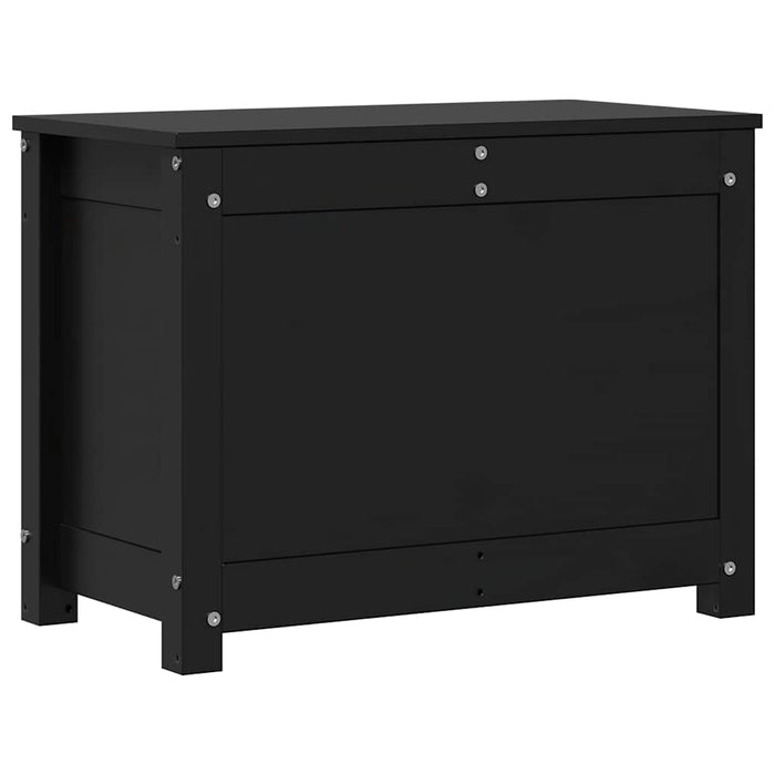 Cutie de depozitare, negru, 60x32x45,5 cm, lemn masiv de pin WALTI