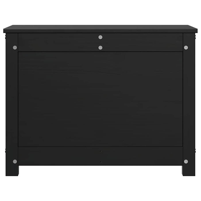 Cutie de depozitare, negru, 60x32x45,5 cm, lemn masiv de pin WALTI