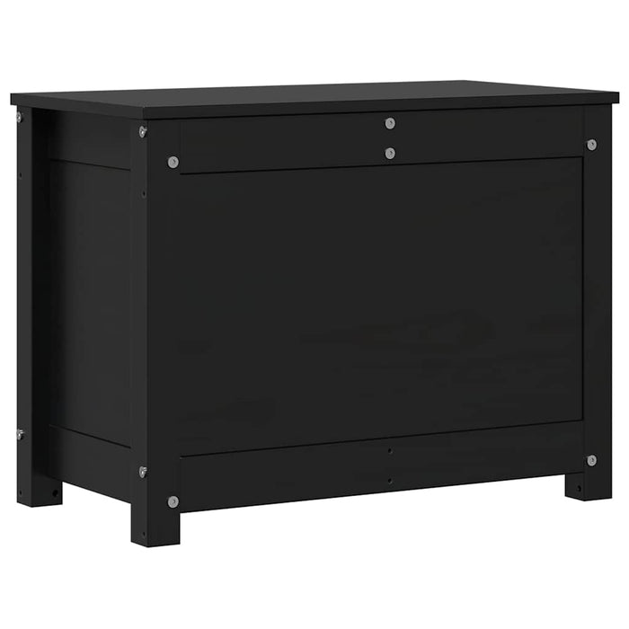 Cutie de depozitare, negru, 60x32x45,5 cm, lemn masiv de pin WALTI