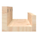 Rafturi de perete, 2 buc., 50x12x9 cm, lemn masiv de pin - WALTI WALTI