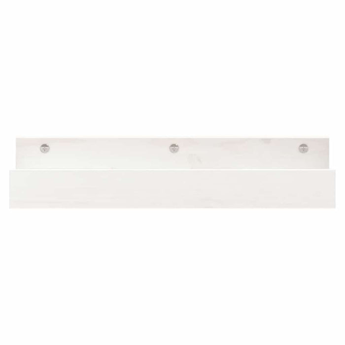 Rafturi de perete, 2 buc., alb, 50x12x9 cm, lemn masiv de pin - WALTI WALTI