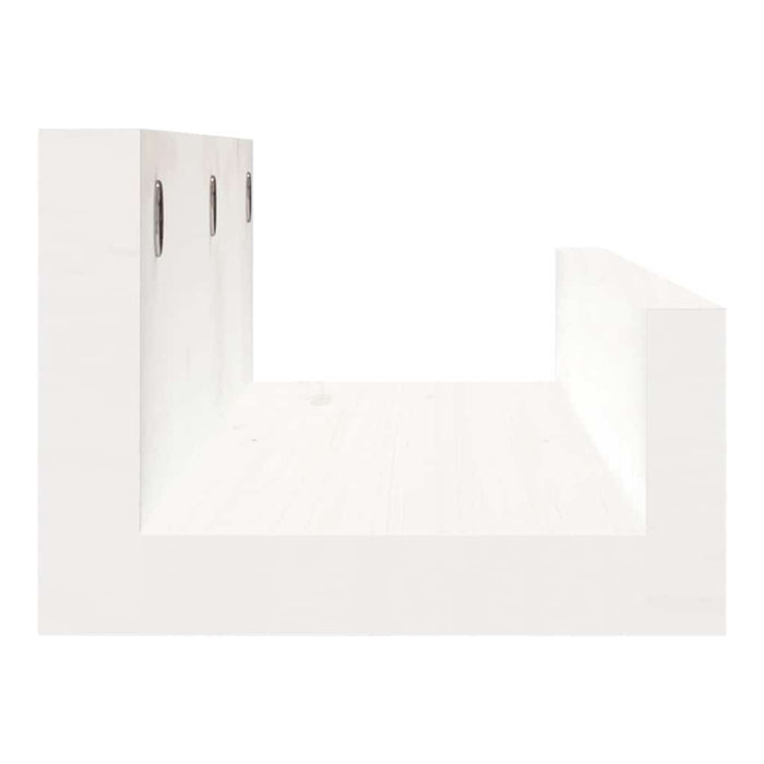Rafturi de perete, 2 buc., alb, 50x12x9 cm, lemn masiv de pin - WALTI WALTI