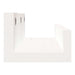 Rafturi de perete, 2 buc., alb, 50x12x9 cm, lemn masiv de pin - WALTI WALTI