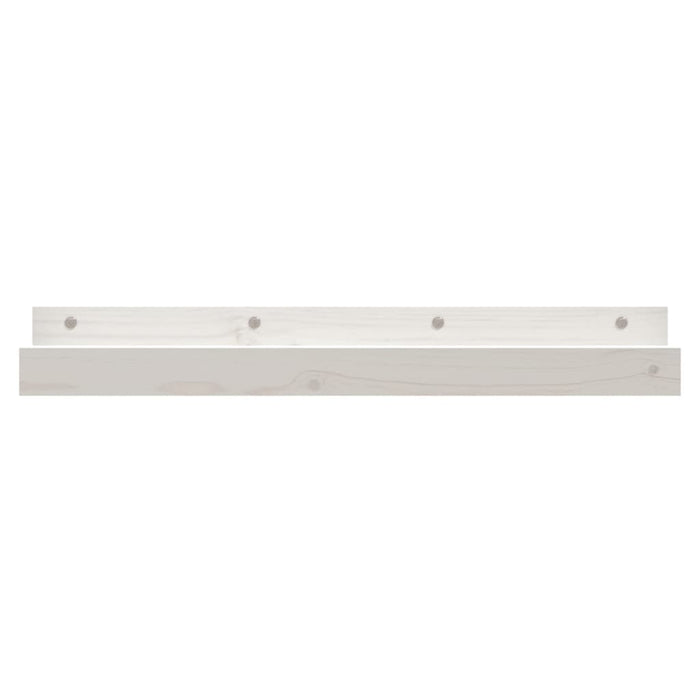 Rafturi de perete, 2 buc., alb, 80x12x9 cm, lemn masiv de pin - WALTI WALTI