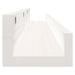 Rafturi de perete, 2 buc., alb, 80x12x9 cm, lemn masiv de pin - WALTI WALTI