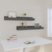 Rafturi de perete, 2 buc., gri, 80x12x9 cm, lemn masiv de pin - WALTI WALTI