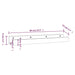 Rafturi de perete 2 buc. maro miere 80x12x9 cm lemn masiv pin - WALTI WALTI