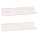Rafturi de perete, 2 buc., alb, 50x11x9 cm, lemn masiv de pin - WALTI WALTI