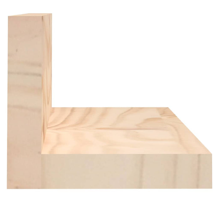 Rafturi de perete, 2 buc., 80x11x9 cm, lemn masiv de pin WALTI