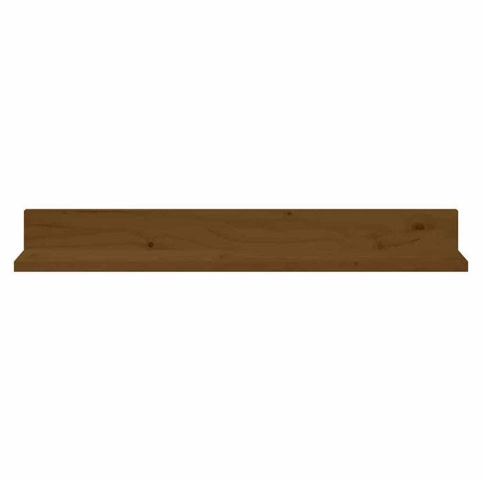 Rafturi de perete 2 buc. maro miere 80x11x9 cm lemn masiv pin WALTI