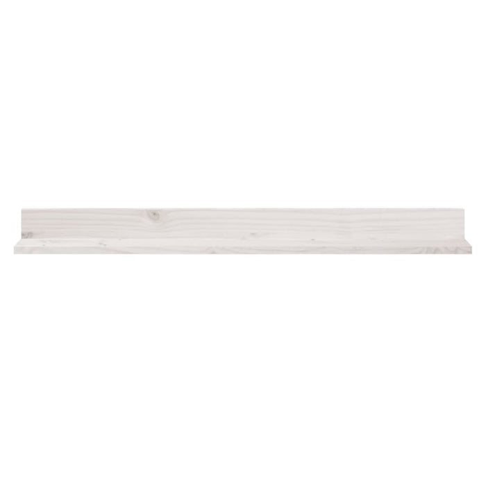 Rafturi de perete, 2 buc., alb, 110x11x9 cm, lemn masiv de pin - WALTI WALTI