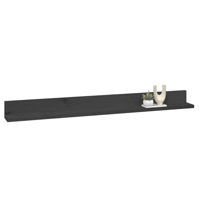 Rafturi de perete, 2 buc., gri, 110x11x9 cm, lemn masiv de pin - WALTI WALTI