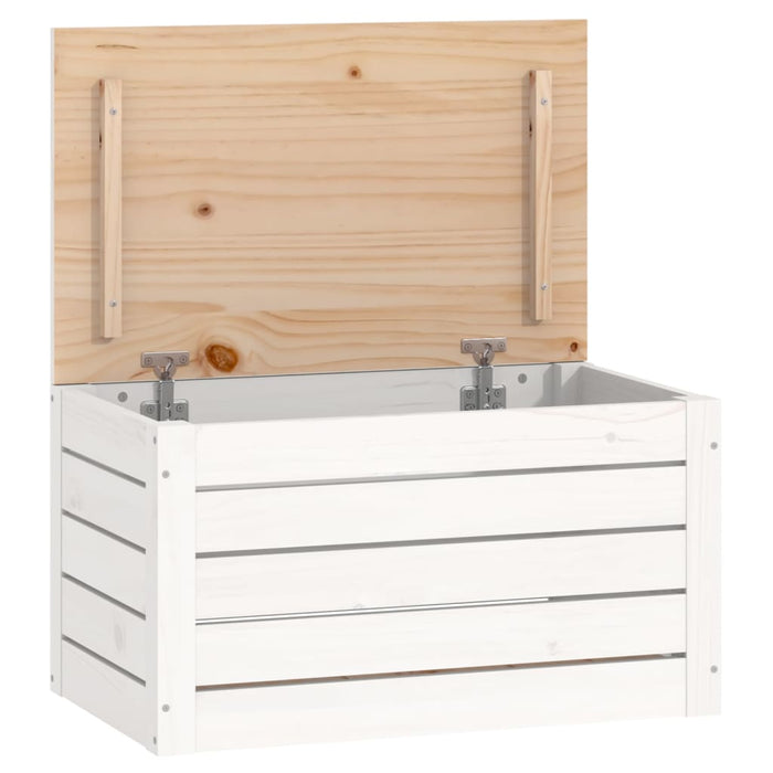 Cutie de depozitare, alb, 59,5x36,5x33 cm, lemn masiv de pin - WALTI WALTI