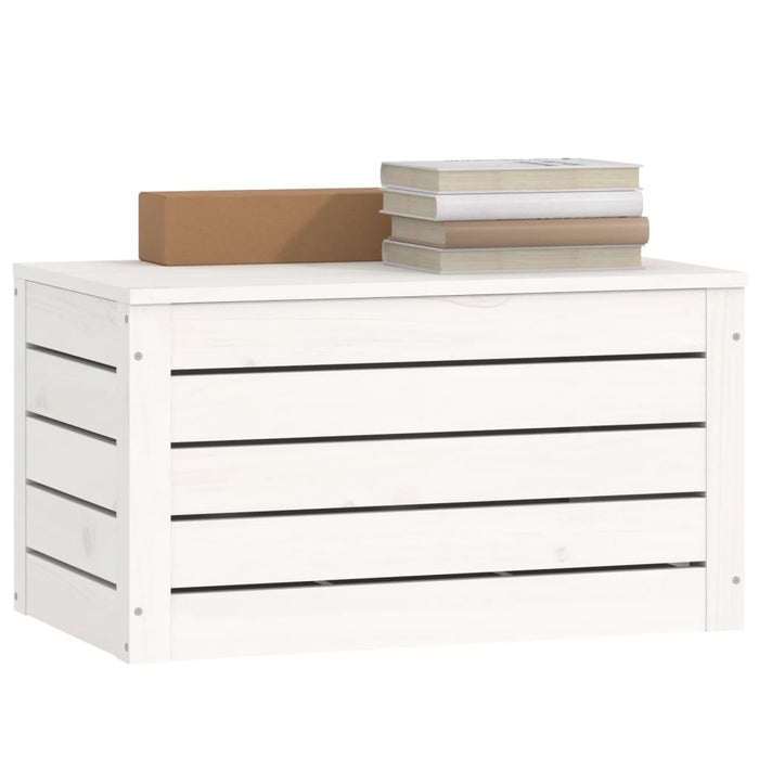 Cutie de depozitare, alb, 59,5x36,5x33 cm, lemn masiv de pin - WALTI WALTI