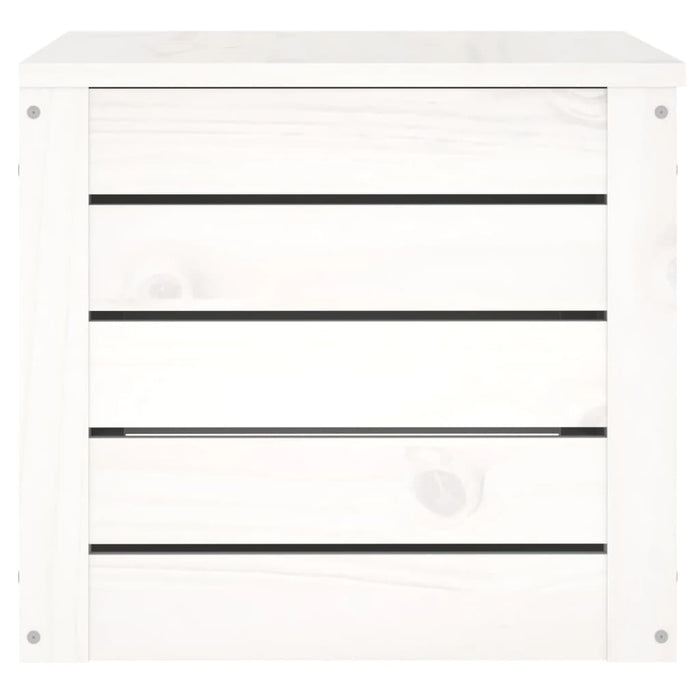 Cutie de depozitare, alb, 59,5x36,5x33 cm, lemn masiv de pin - WALTI WALTI