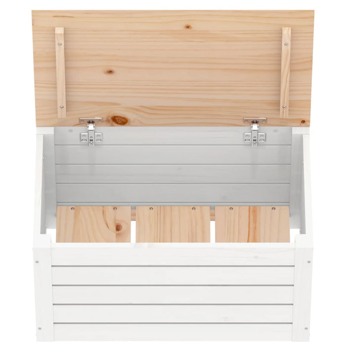 Cutie de depozitare, alb, 59,5x36,5x33 cm, lemn masiv de pin - WALTI WALTI