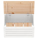 Cutie de depozitare, alb, 59,5x36,5x33 cm, lemn masiv de pin - WALTI WALTI