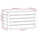 Cutie de depozitare, alb, 59,5x36,5x33 cm, lemn masiv de pin - WALTI WALTI