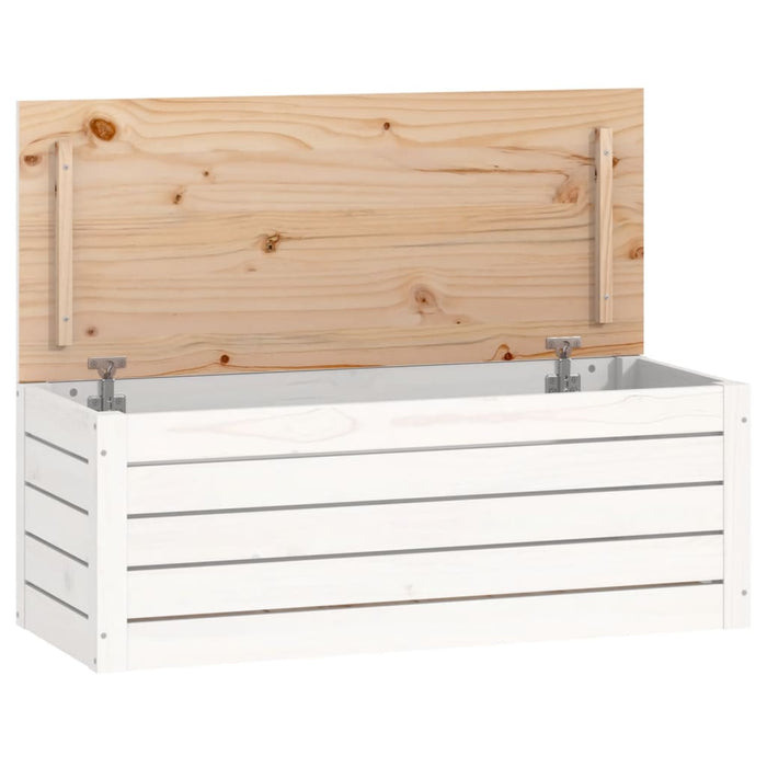 Cutie de depozitare, alb, 89x36,5x33 cm, lemn masiv de pin - WALTI WALTI