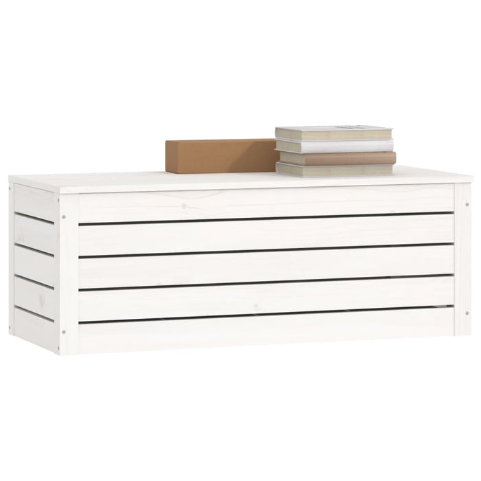 Cutie de depozitare, alb, 89x36,5x33 cm, lemn masiv de pin - WALTI WALTI