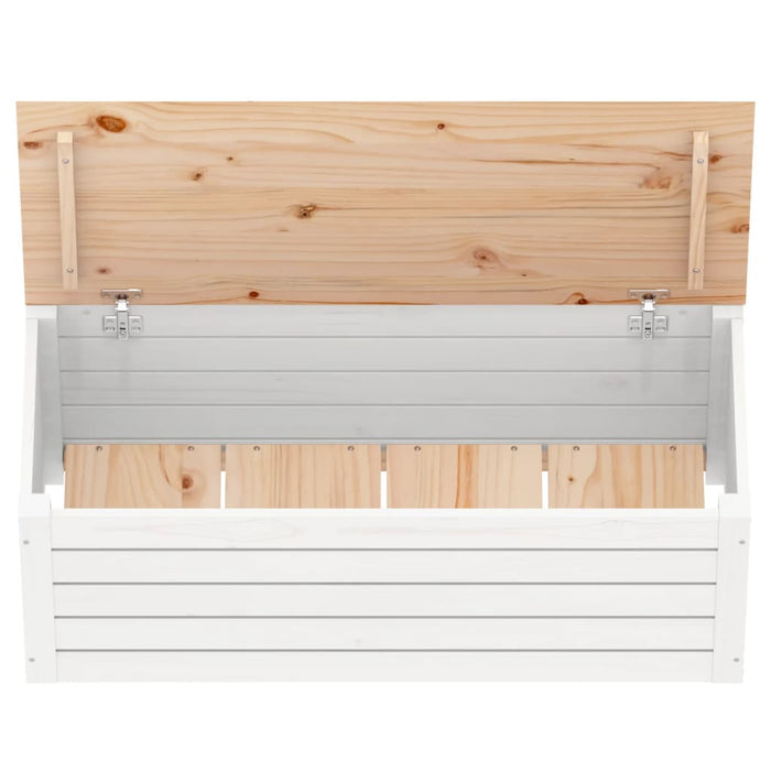 Cutie de depozitare, alb, 89x36,5x33 cm, lemn masiv de pin - WALTI WALTI