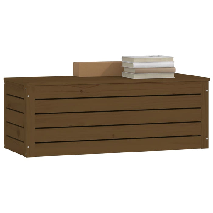 Cutie de depozitare, maro miere, 89x36,5x33 cm lemn masiv pin - WALTI WALTI